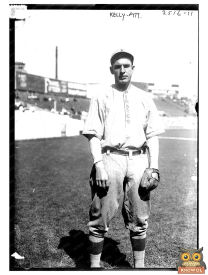 Pittsburgh Outfielder at Historic Polo Grounds, 1912