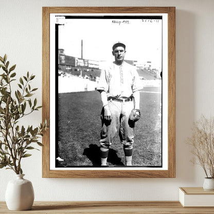 Pittsburgh Outfielder at Historic Polo Grounds, 1912