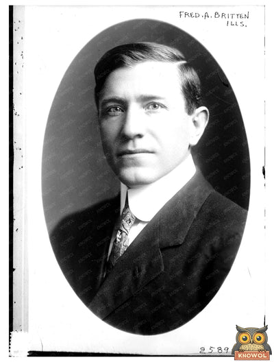 Historic Portrait of Illinois Legislator Fred A. Britten