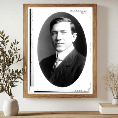 Historic Portrait of Illinois Legislator Fred A. Britten