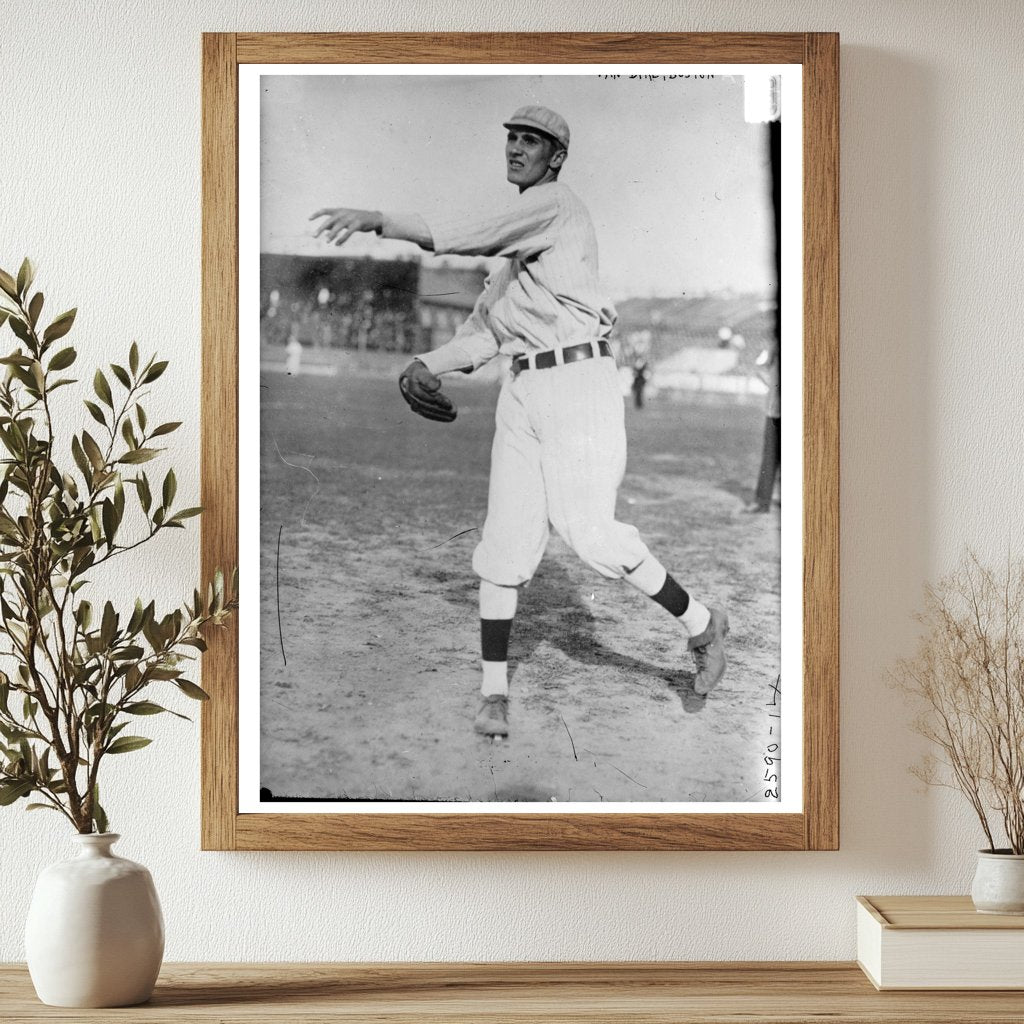 1912 Baseball Star Ben Van Dyke in Boston, AL