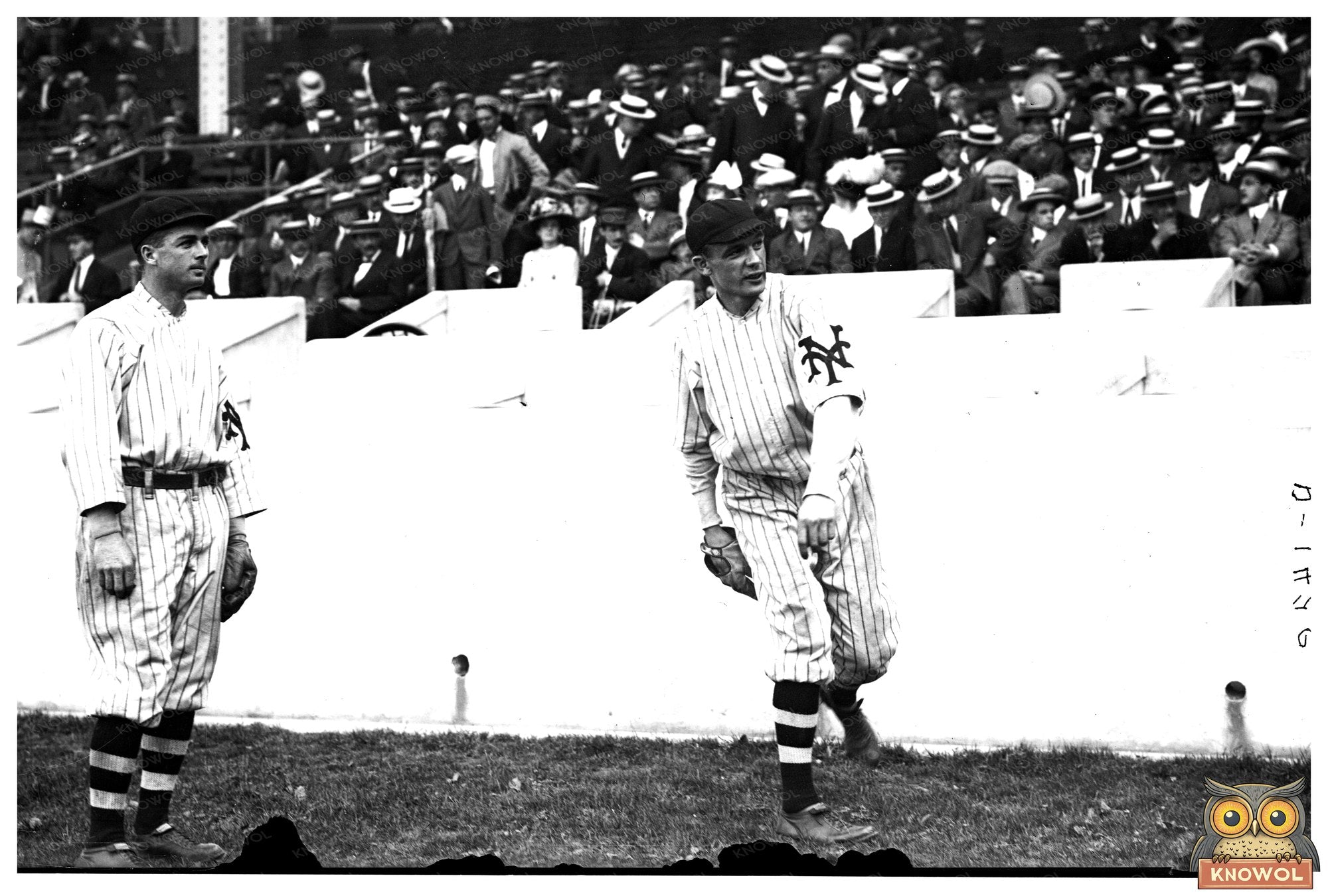 Historic Baseball Duo at Polo Grounds, 1912