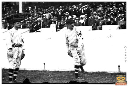Historic Baseball Duo at Polo Grounds, 1912