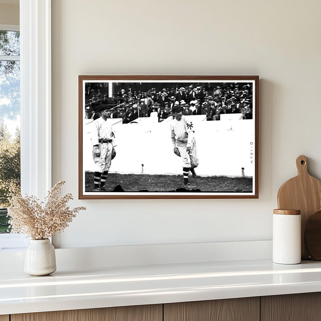 Historic Baseball Duo at Polo Grounds, 1912