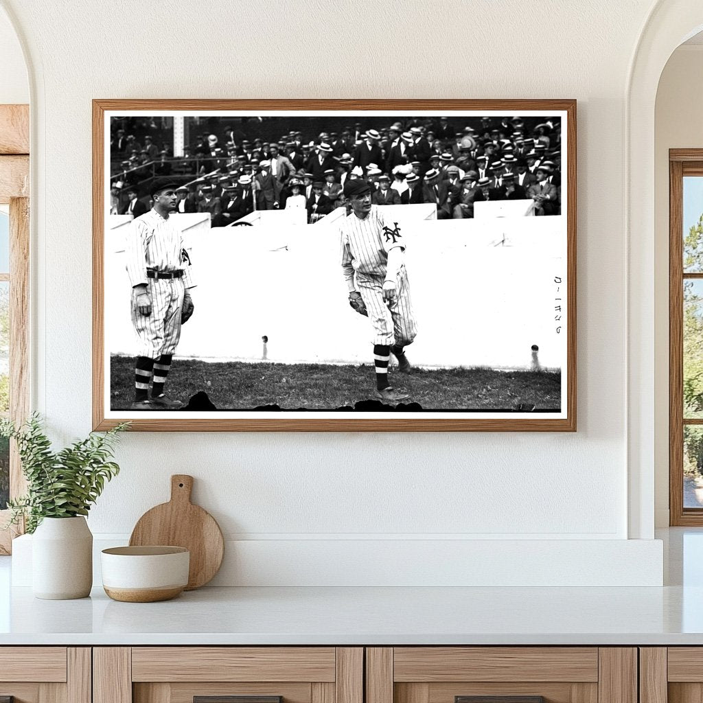 Historic Baseball Duo at Polo Grounds, 1912