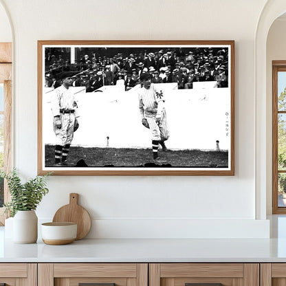 Historic Baseball Duo at Polo Grounds, 1912