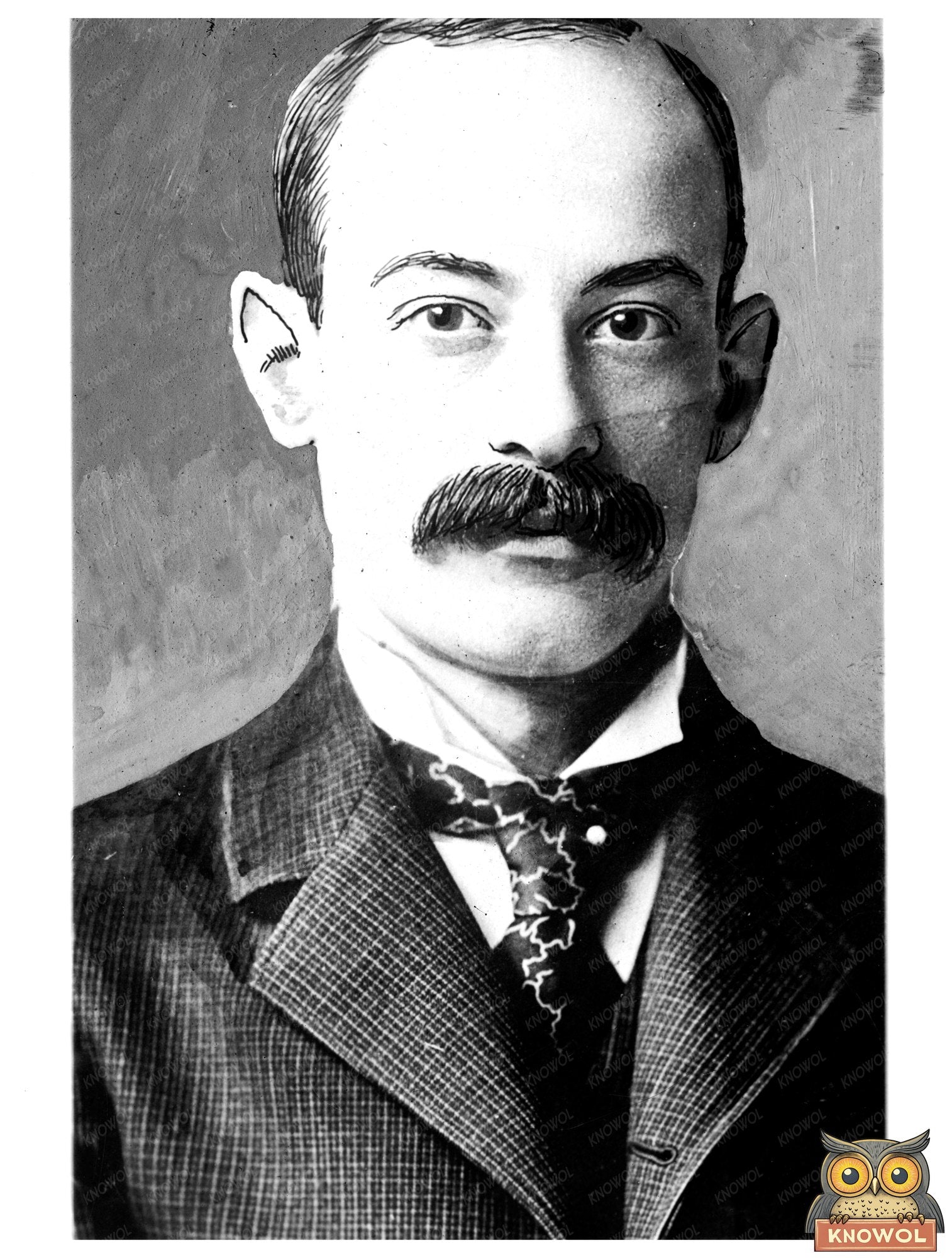 Prominent Early 20th Century Social Icon Portrait