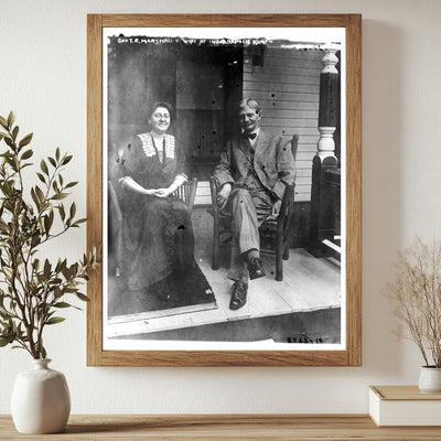 Intimate Portrait of Indianas Governor & His Wife
