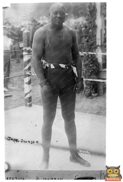 Iconic Portrait of Boxing Legend Jack Johnson, 1910s