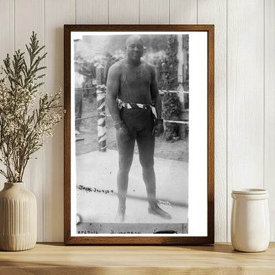 Iconic Portrait of Boxing Legend Jack Johnson, 1910s