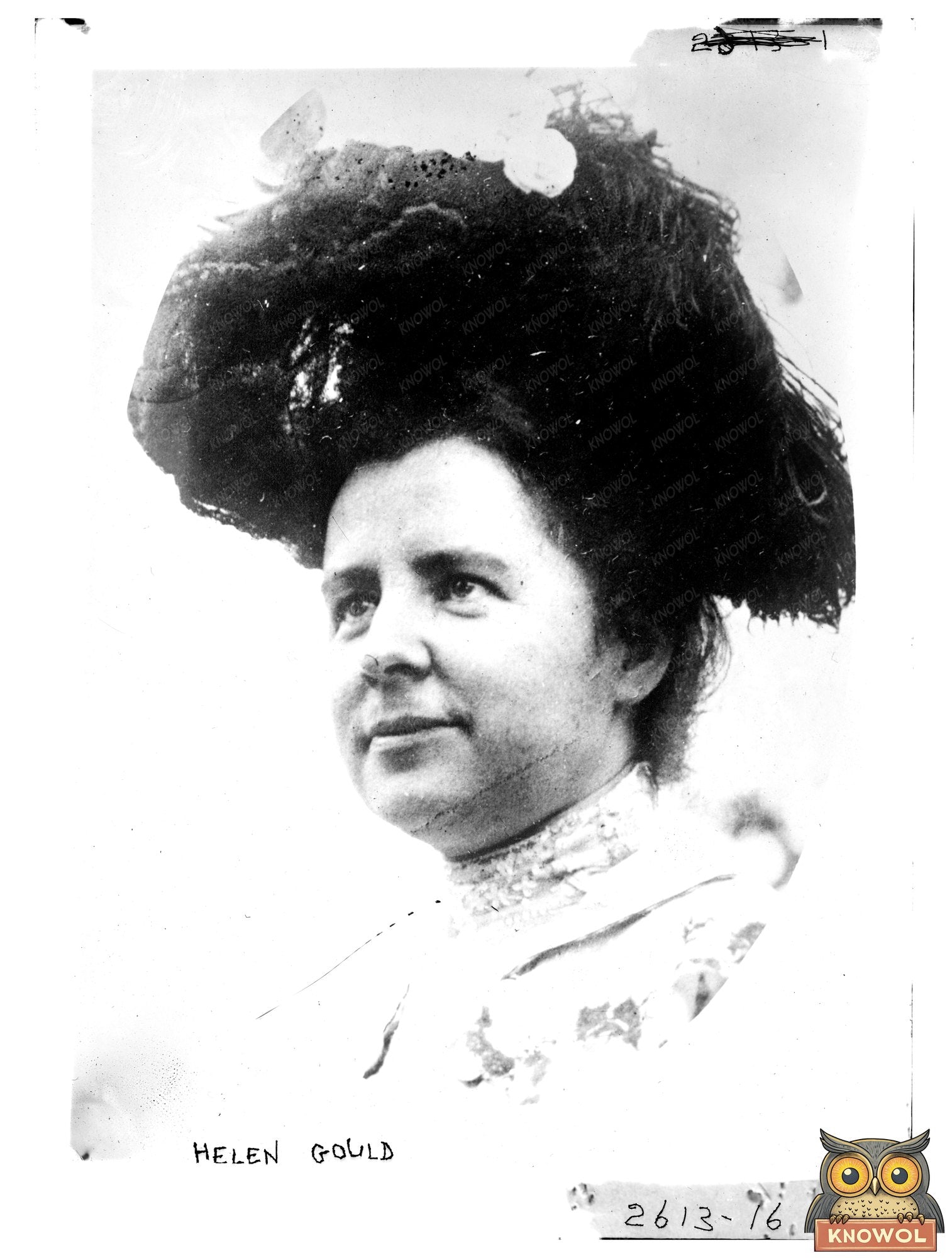 Elegant Portrait of Philanthropist Helen Gould, 1910s