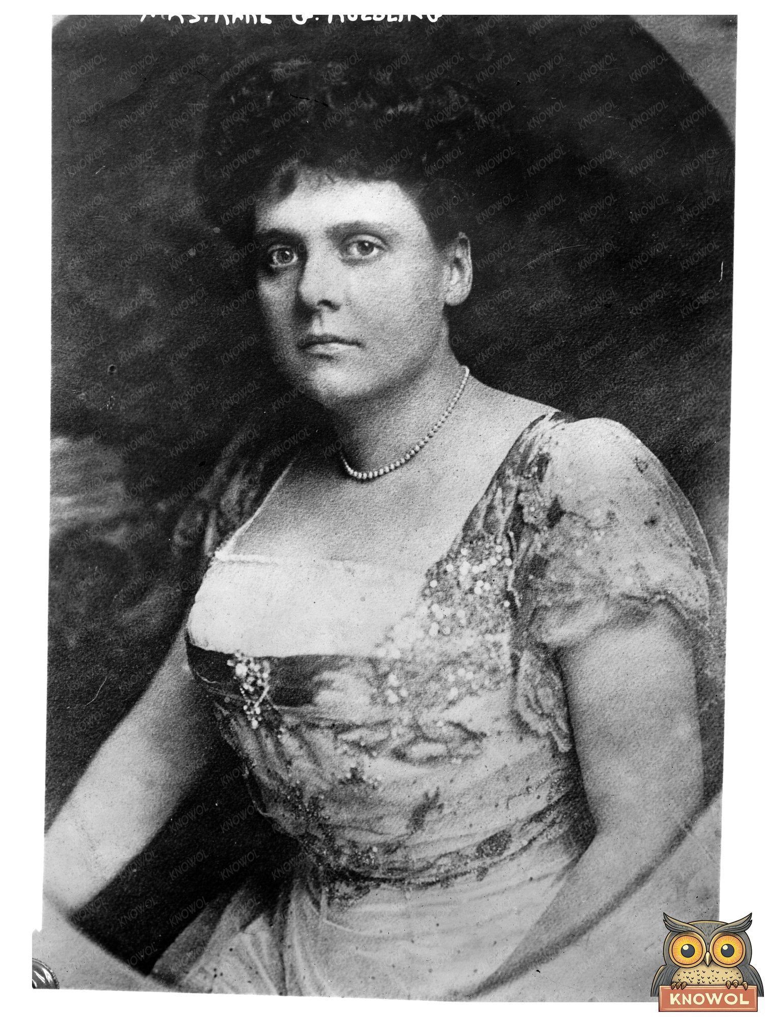 Elegant Portrait of Mrs. Roebling, 1910-1915