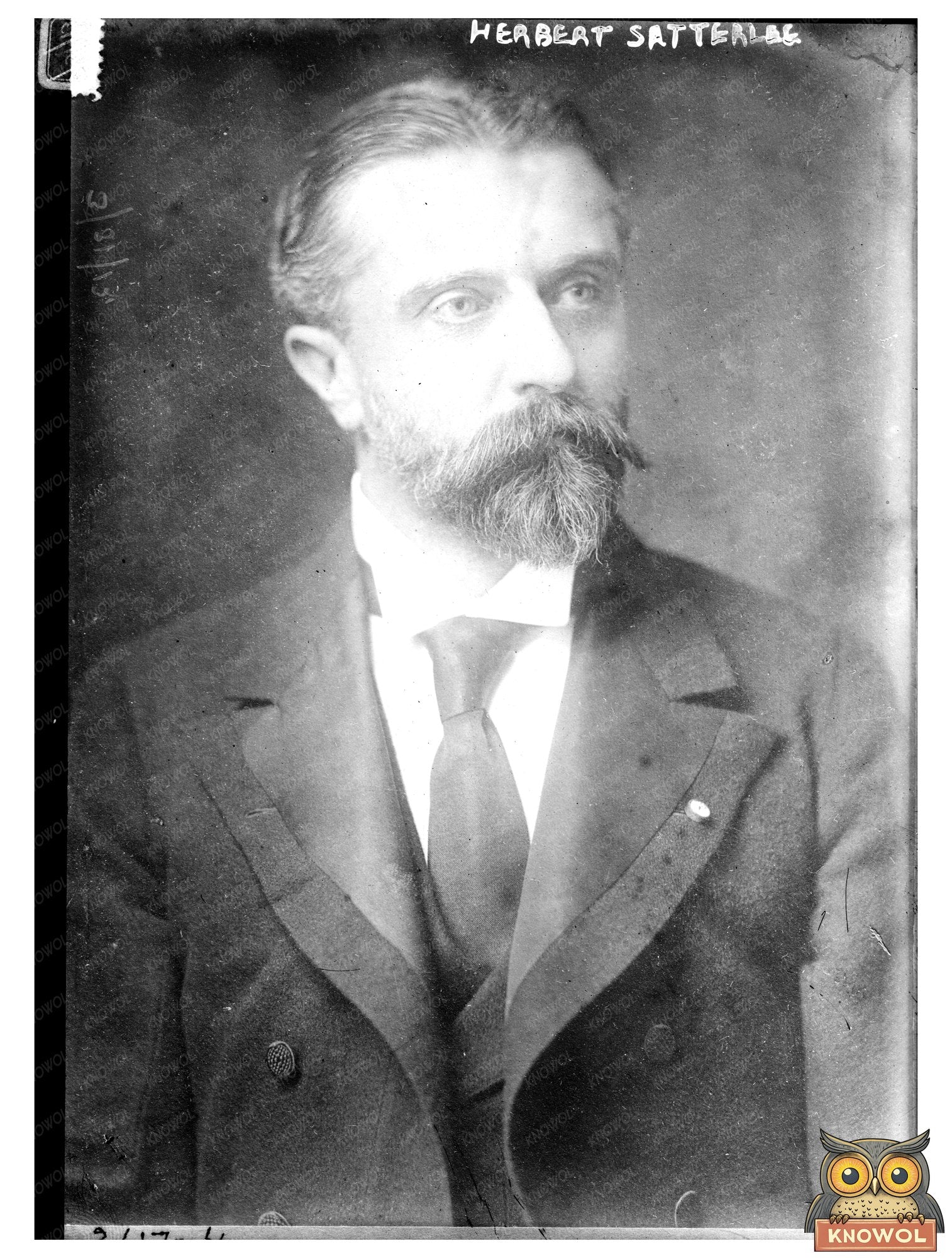 Historic Portrait of Early 20th Century Banker