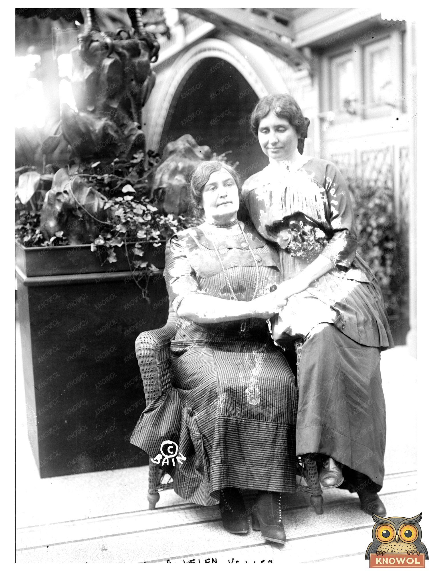 Inspiring Moment: Helen Keller with Mrs. Macy, 1913