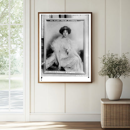 Elegant Portrait of Mrs. Willard Straight, 1925