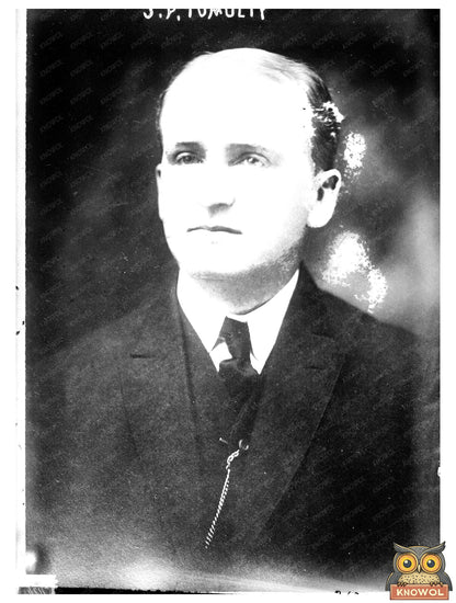 1913 Portrait of Secretary J.P. Tumulty in Profile