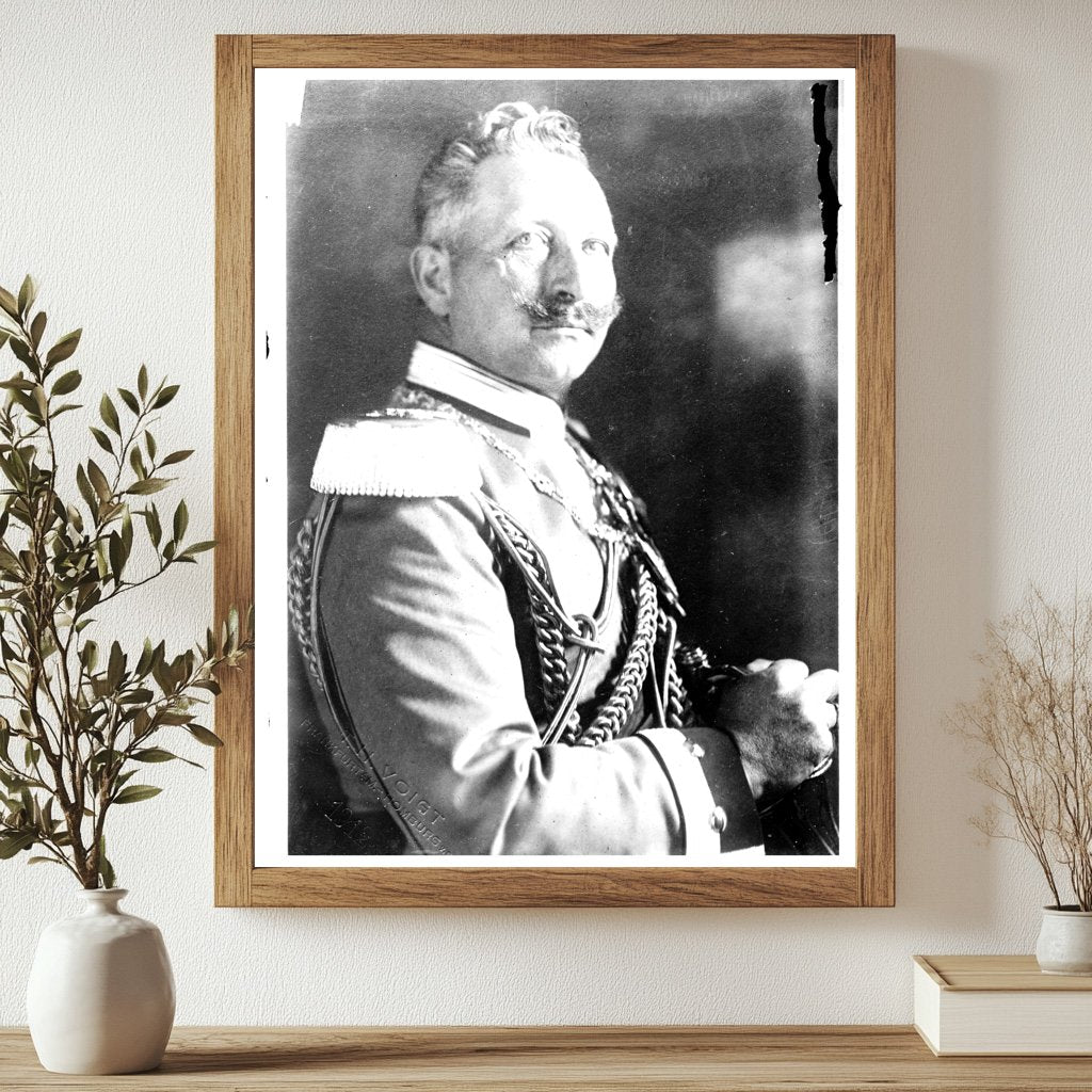 Powerful Portrait of Kaiser Wilhelm II, 1910-1915