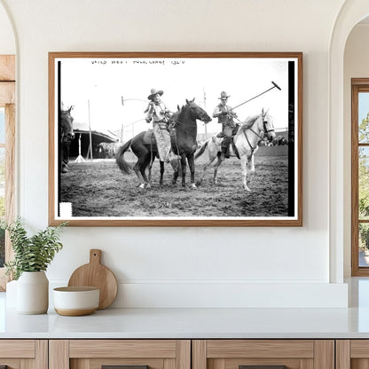 Thrilling Wild West Polo Match on Coney Island, 1910s