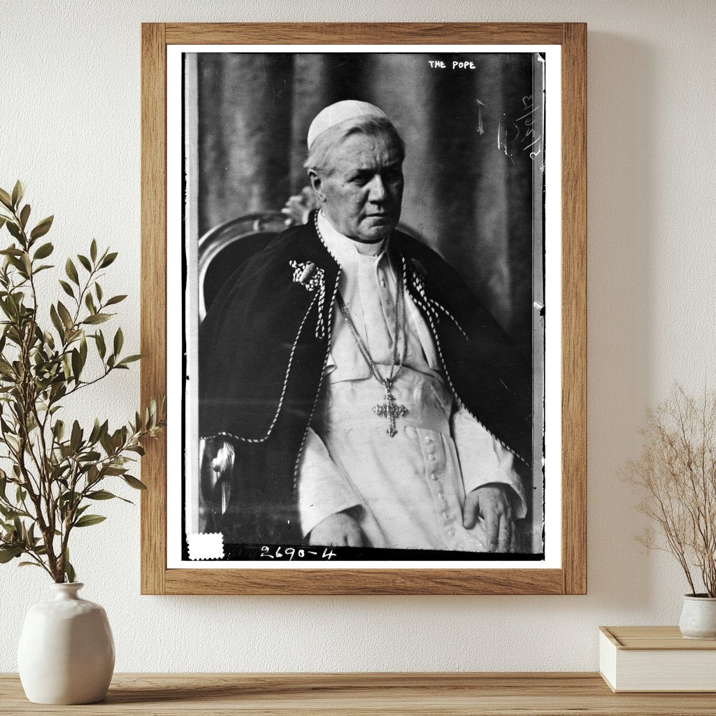 1913 Portrait of Pope Pius X in Ecclesiastical Regalia