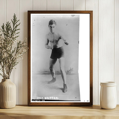 Early 1900s Boxing Legend: Jack Britton in Action