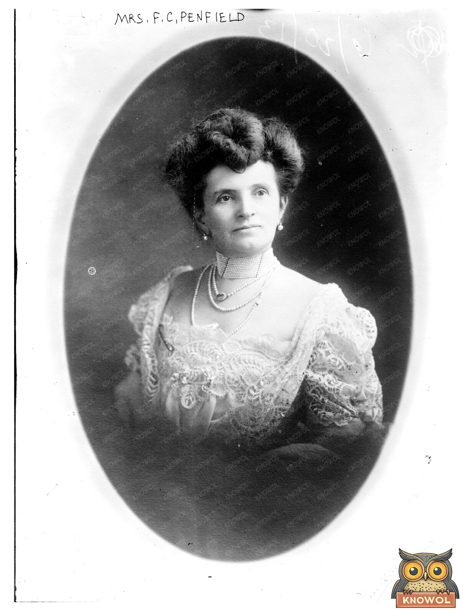 Elegant Early 20th Century Portrait of Mrs. Penfield