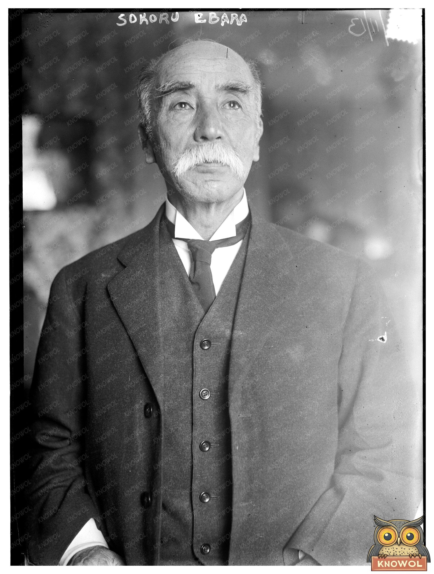 1913 Portrait of Japanese Educator Ebara Soroku