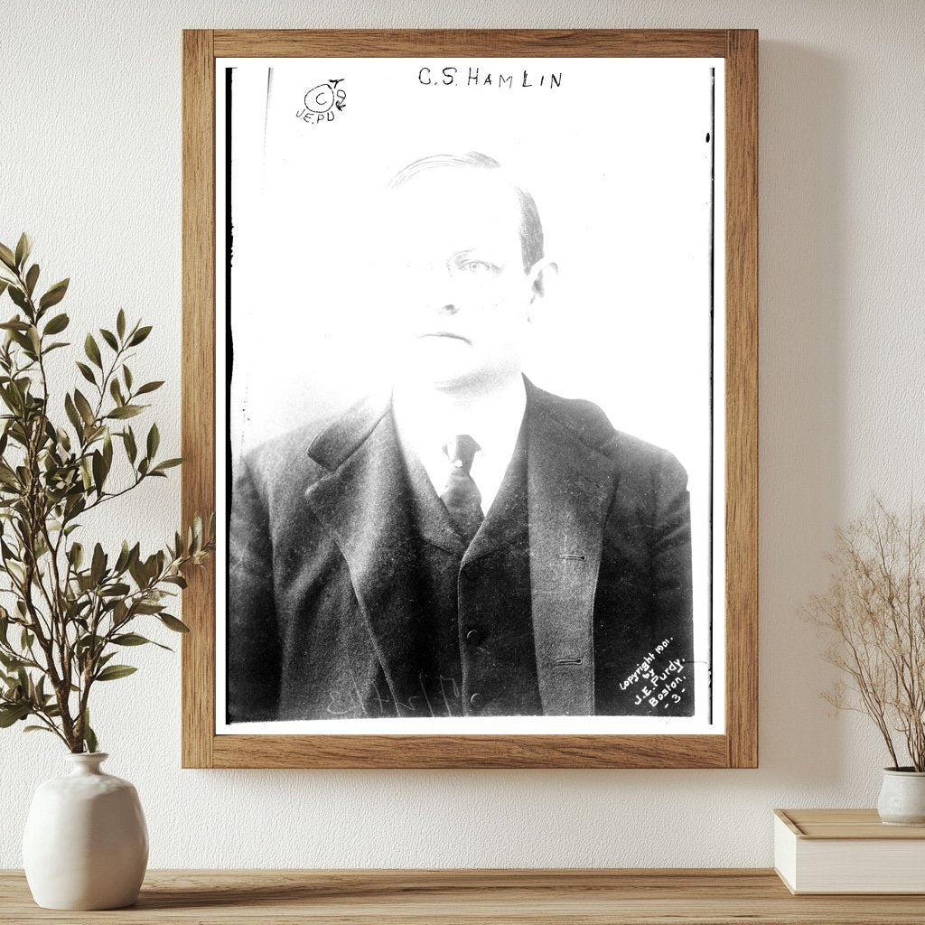 1910s Era Banking Pioneer Portrait: C. S. Hamlin