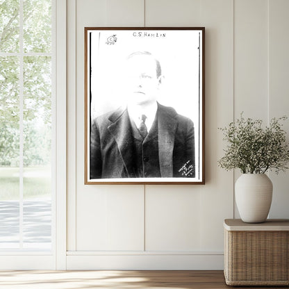 1910s Era Banking Pioneer Portrait: C. S. Hamlin