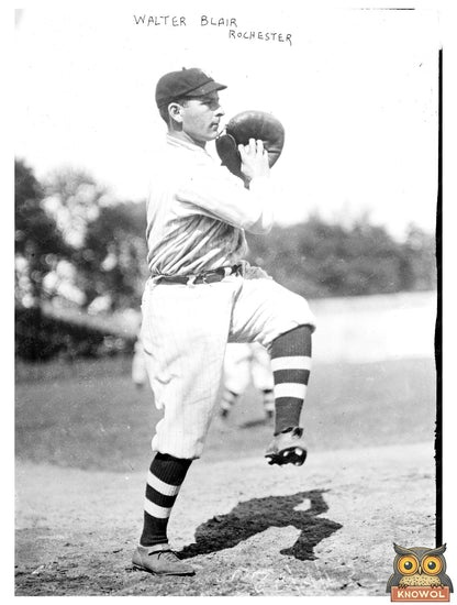 1912 Rochester Baseball Catcher in Action