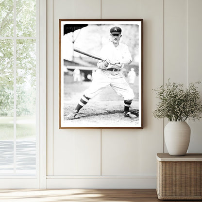 1912 Rochester Baseball Shortstop Action Shot