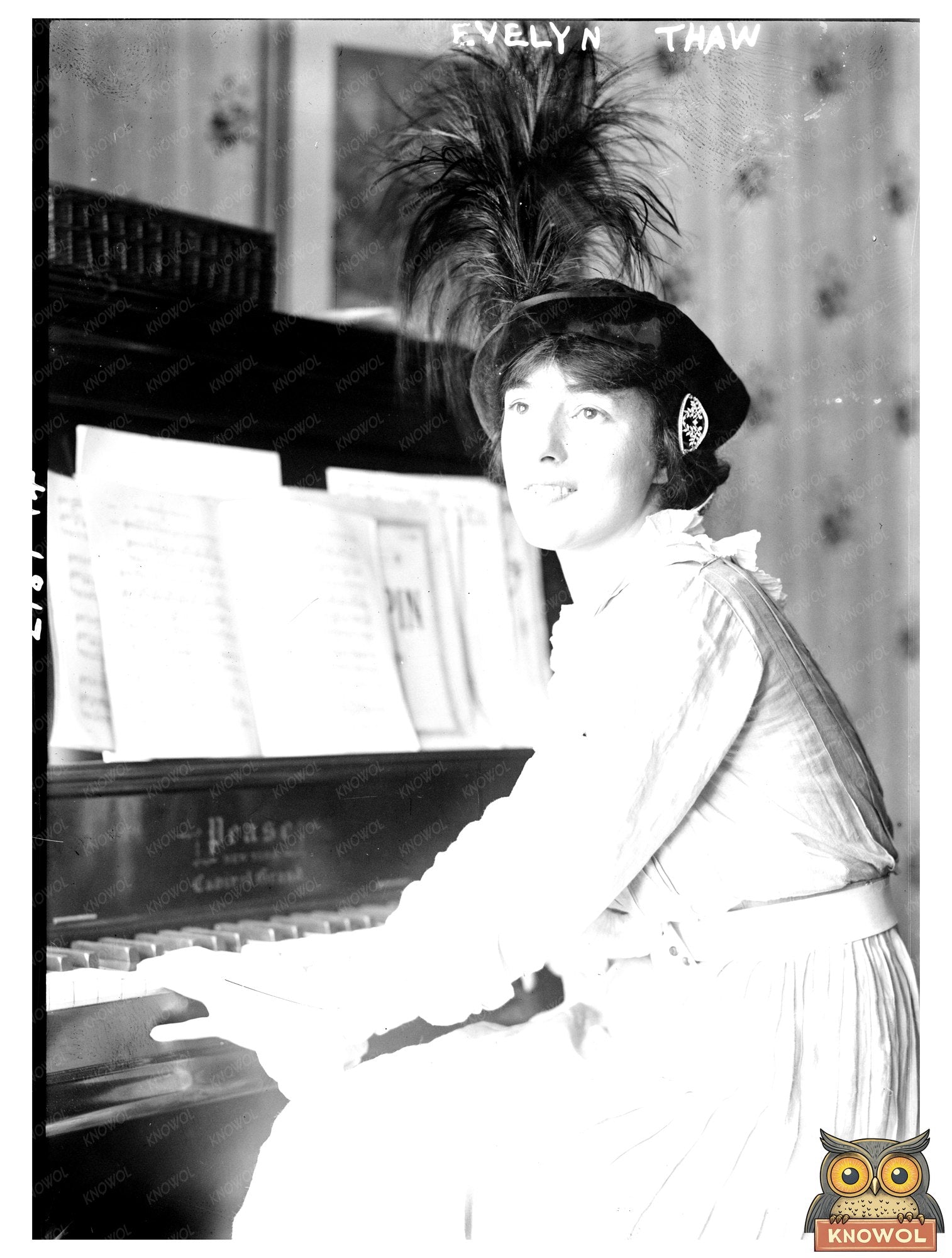 Elegant Portrait of Evelyn Thaw, 1913 Cultural Icon