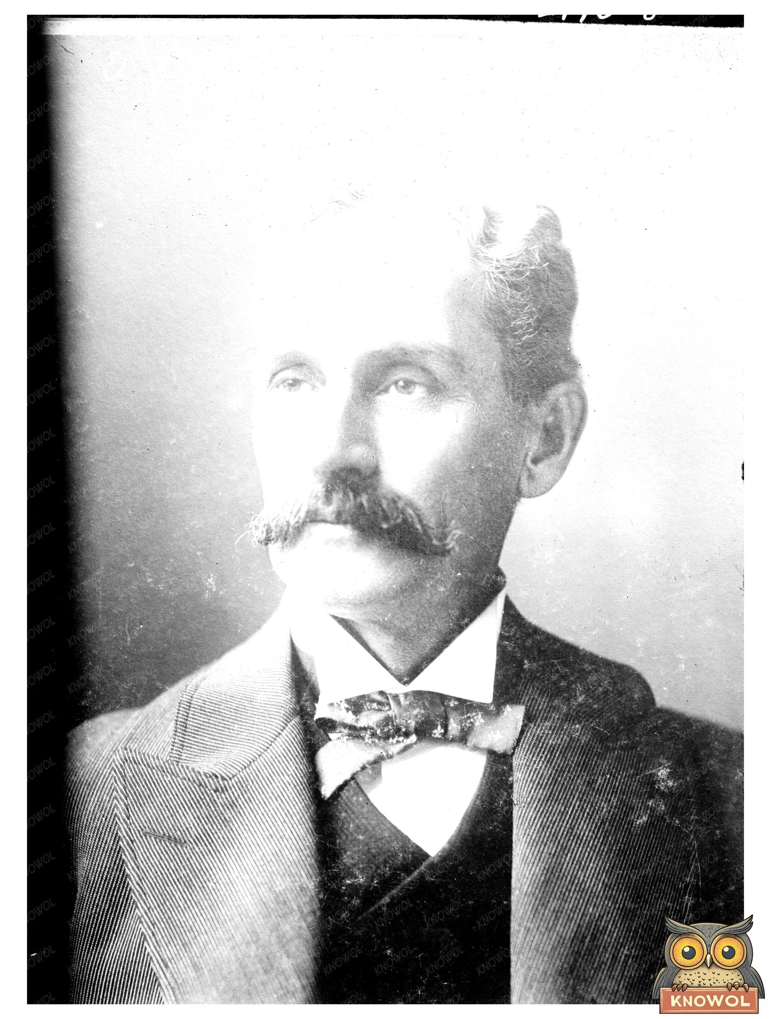 Vintage 1913 Portrait of Local Businessman C.D. Clark