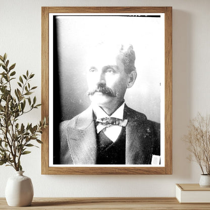 Vintage 1913 Portrait of Local Businessman C.D. Clark
