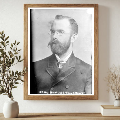 Historic 1913 Portrait of Attorney Dr. W.L. Shurtleff
