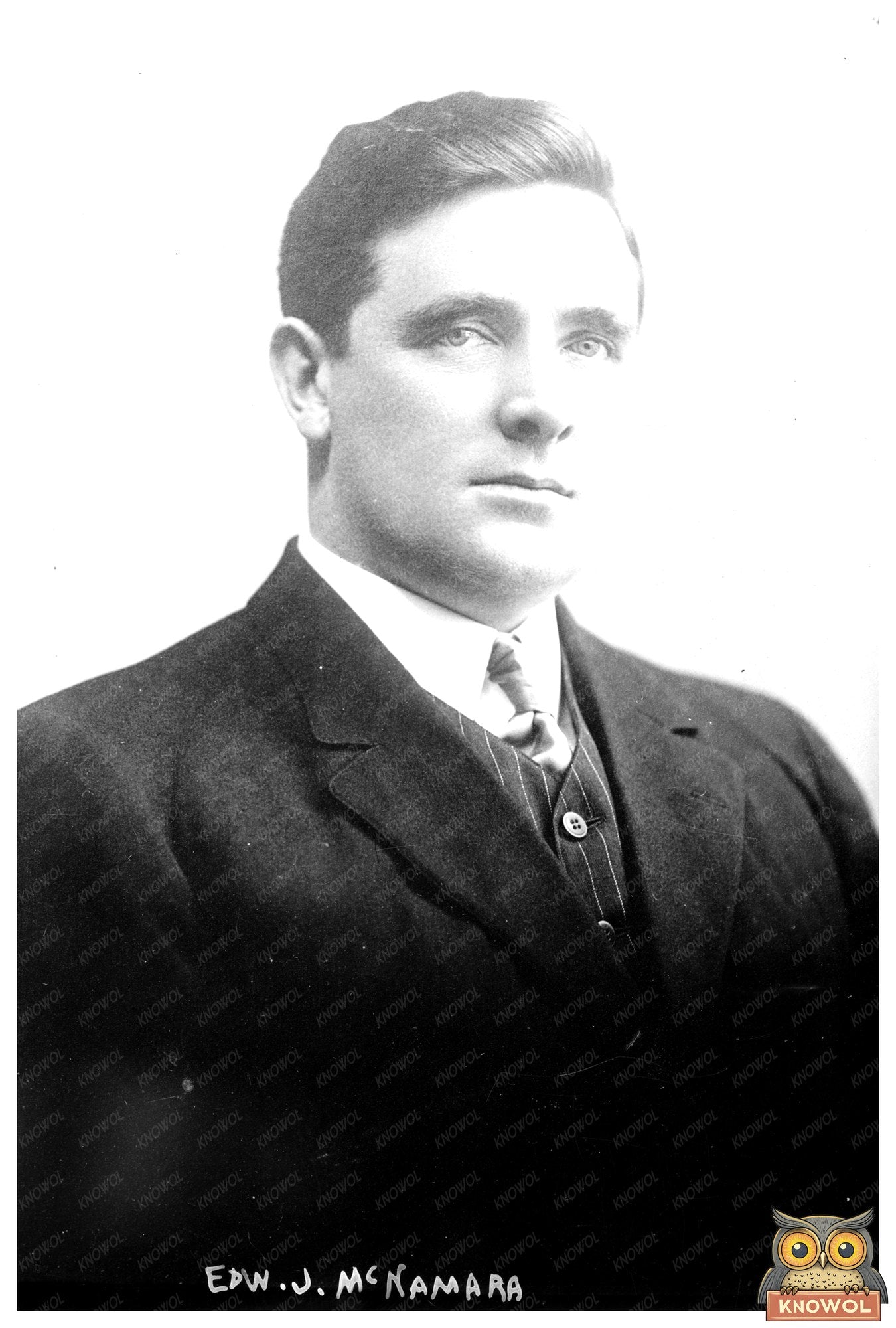 Historic Portrait of Edw. J. McNamara, 1913