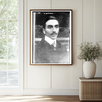 1913 Portrait of Influential French Philosopher