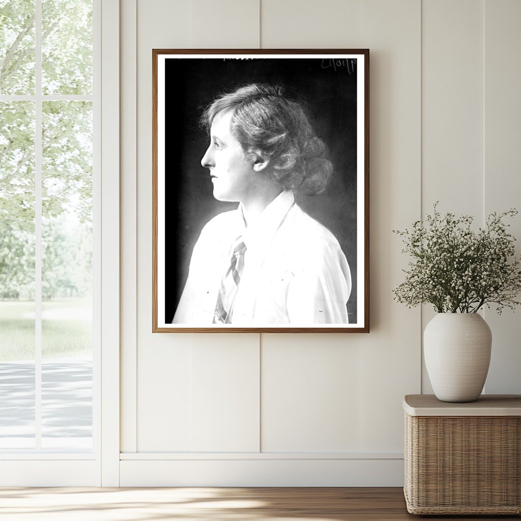 Elegant Portrait of Miss Mary Harrison, 1913