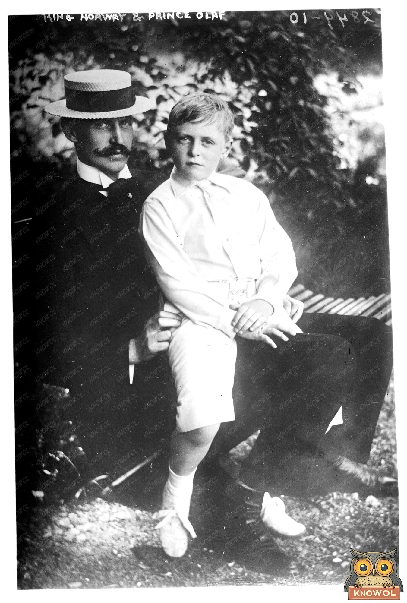 Nostalgic Portrait of Norways Royal Father and Son