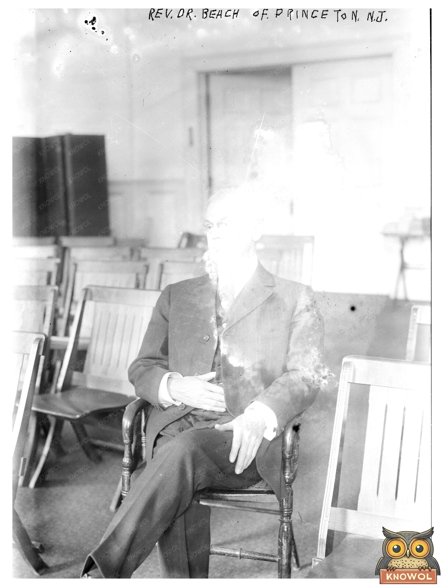 Early 20th Century Portrait of Princetons Rev. Dr. Beach