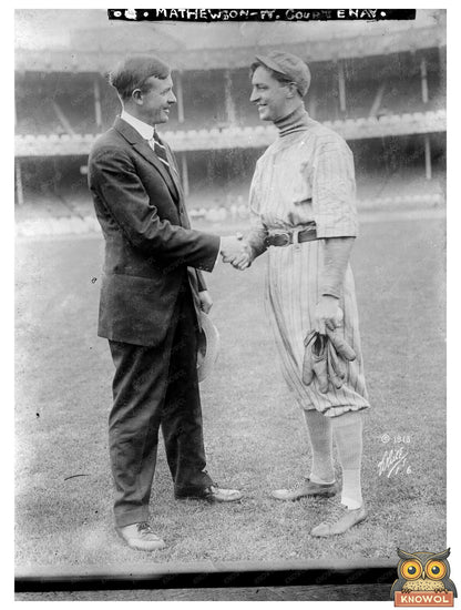 Legendary Pitcher Christy Mathewson at Polo Grounds