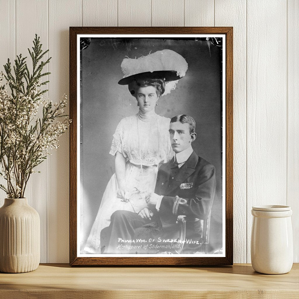 Royal Elegance: Prince Wilhelm & Princess Louise, 1910s