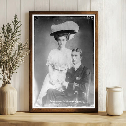 Royal Elegance: Prince Wilhelm & Princess Louise, 1910s