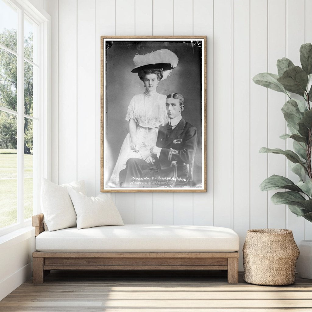 Royal Elegance: Prince Wilhelm & Princess Louise, 1910s