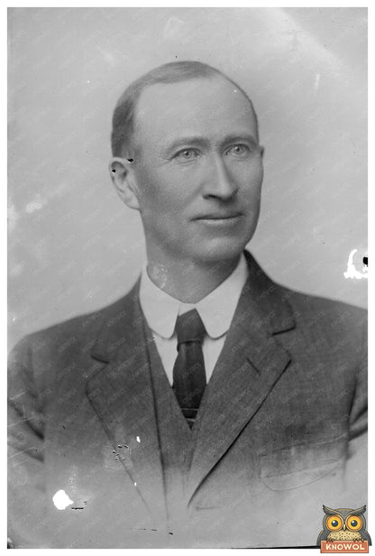 Vintage Portrait of Early 20th Century Political Figure