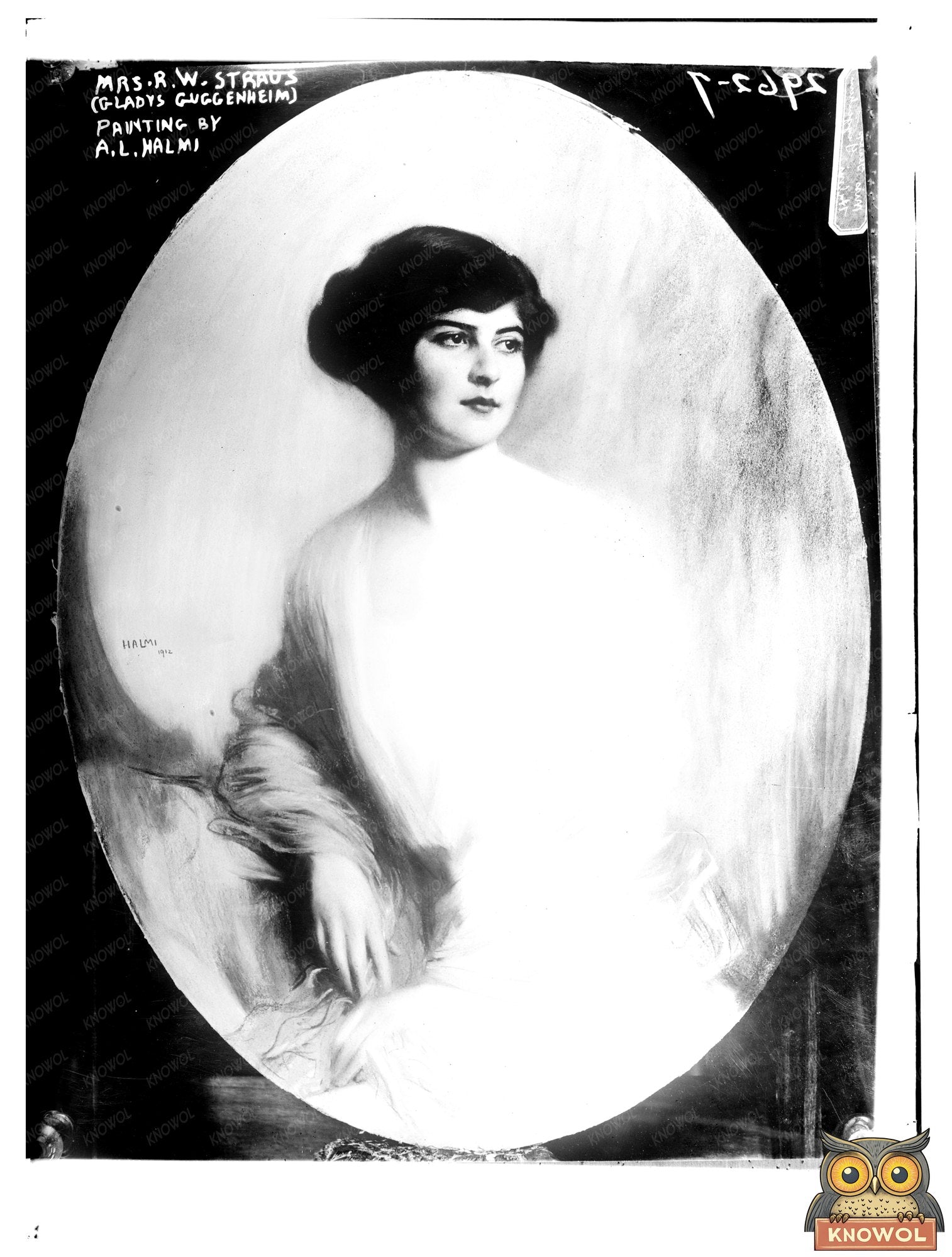 Elegant Portrait of Gladys Guggenheim, Circa 1910