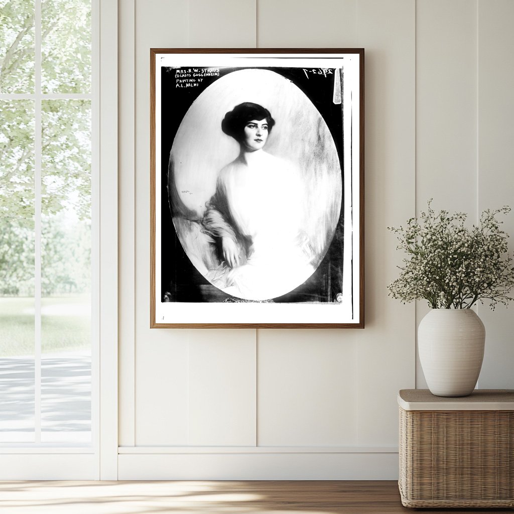 Elegant Portrait of Gladys Guggenheim, Circa 1910