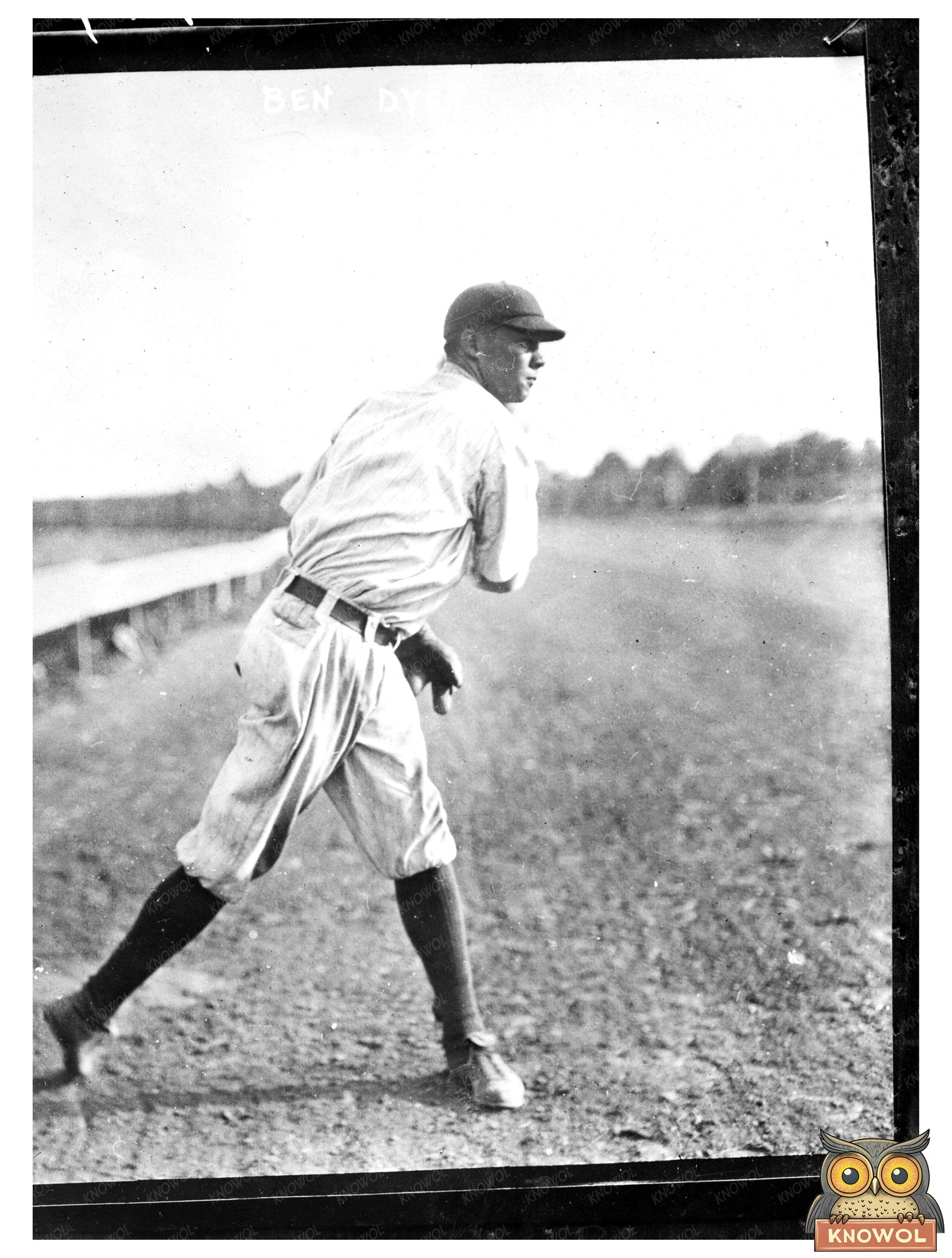 1917 Detroit AL Baseball Star Ben Dyer in Action