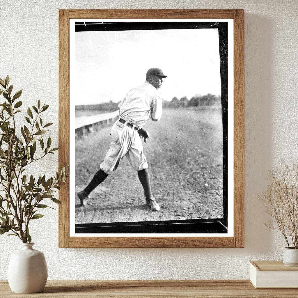 1917 Detroit AL Baseball Star Ben Dyer in Action