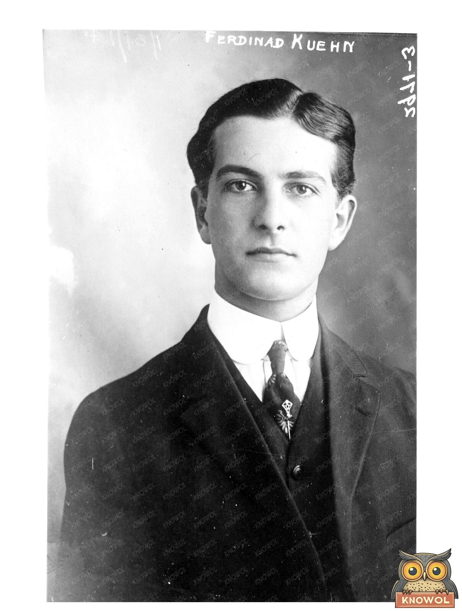 Vintage Portrait of Influential Early 1900s Politician