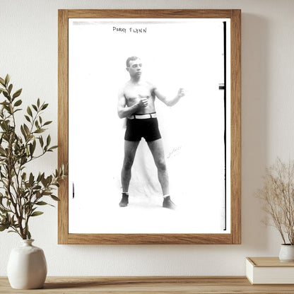 Vintage Portrait of a 1910s American Boxing Star